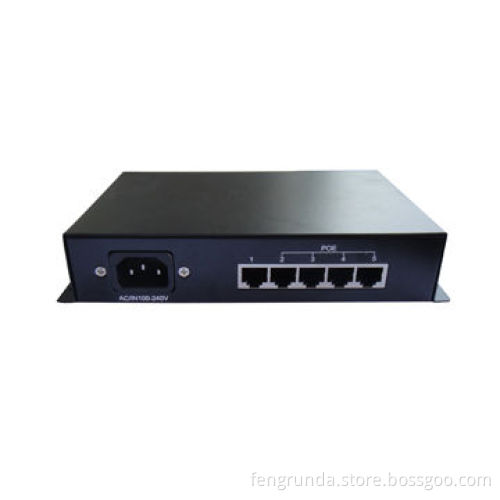 4-port 100M POE Power Adapter, AF Standard